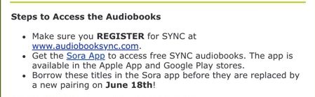 Registration instructions for AudioSync Program
